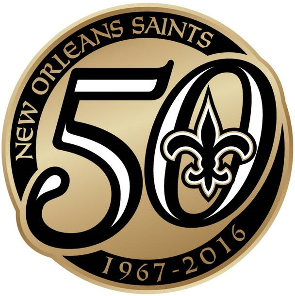 New Orleans Saints 2016 Anniversary Logo t shirts iron on transfers